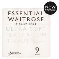 essential Waitrose Pure White Toilet Rolls - Waitrose
