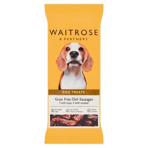 Waitrose venison and tripe sausages for dogs