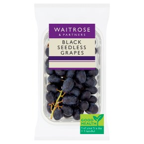 Waitrose Black Seedless Grapes