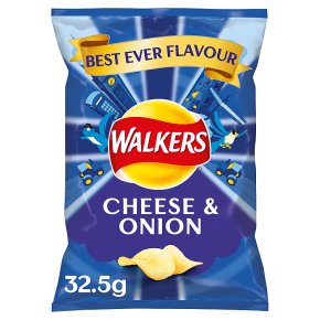 Walkers cheese & onion single crisps