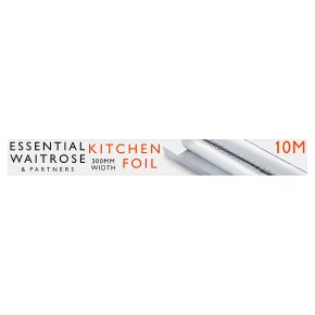 essential Waitrose aluminium foil, 30cm by 10m