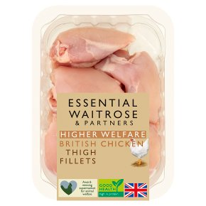 Essential Waitrose 6 British Chicken Thigh Fillets | Waitrose & Partners