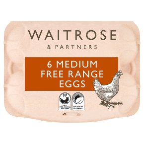 Waitrose British Blacktail medium free range eggs