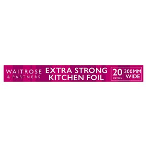 essential Waitrose aluminium foil, 30cm by 20m
