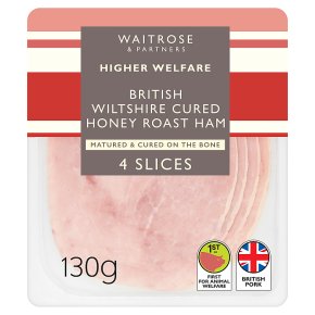 Waitrose British Wiltshire Cured Honey Roast 4 Slices