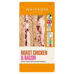 Waitrose roast chicken & bacon sandwich