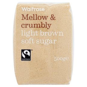 Waitrose light brown soft sugar