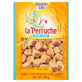 La Perruche rough cut pure brown cane sugar cubes