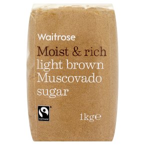 Waitrose light brown muscovado sugar