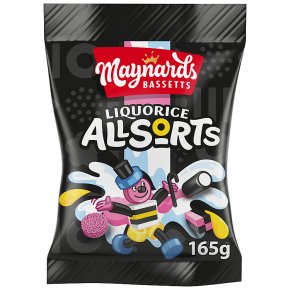 Maynards Bassetts Liquorice Allsorts Sweets Bag