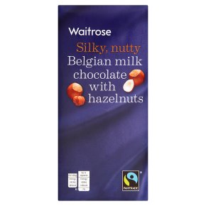Waitrose FT Belgian Milk Choc w Hazelnuts