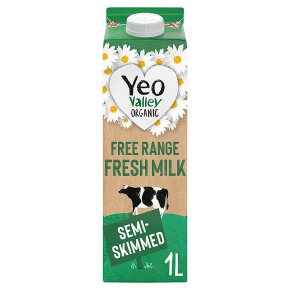 Yeo Valley fresh semi-skimmed milk