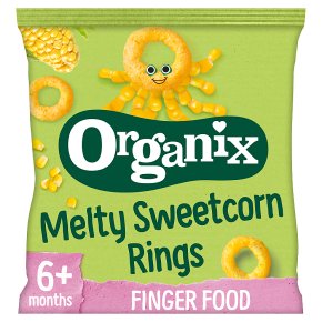 Organix organic sweetcorn rings - stage 2