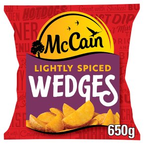 McCain potato wedges lightly spiced