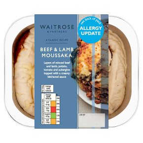Waitrose beef moussaka