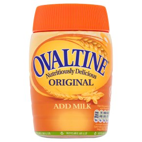 Ovaltine original add milk jar