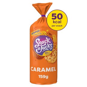 Snack a Jacks Jumbo caramel low fat rice cakes