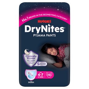 Huggies Dry Nites For Girls 4-7years