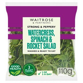 Waitrose watercress, rocket & spinach salad