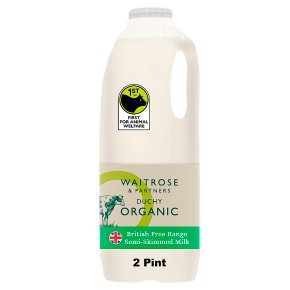Waitrose Duchy Semi-Skimmed Milk