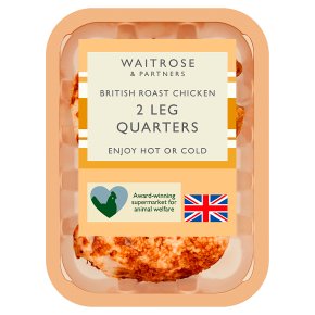 Waitrose British roast chicken leg quarters