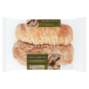 Waitrose Half Ciabattas