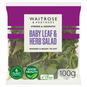 Waitrose babyleaf herb salad