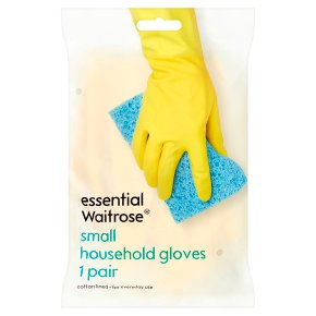 essential Waitrose household gloves small
