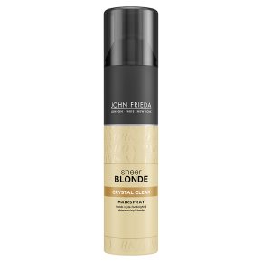 Sheer blonde crystal hold spray