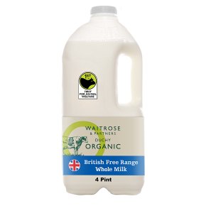 Waitrose Duchy Organic traditional whole milk unhomogenised