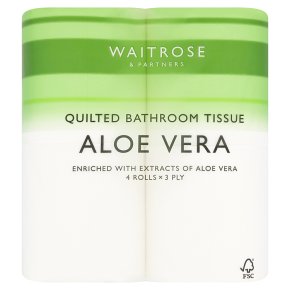 Waitrose Bathroom Tissue with Aloe Vera Extracts
