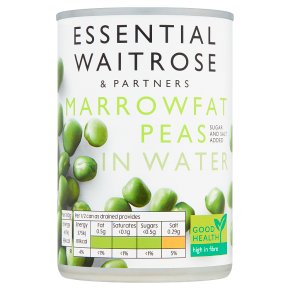 essential Waitrose canned marrowfat peas
