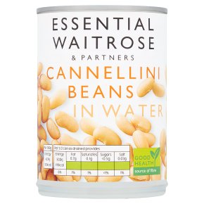 essential Waitrose canned cannellini beans in water