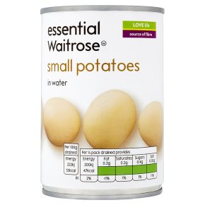 essential Waitrose canned small potatoes in water