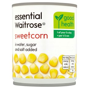 essential Waitrose canned sweetcorn