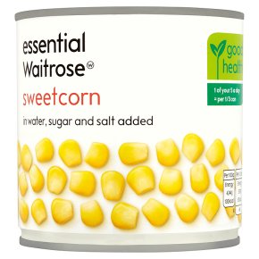essential Waitrose canned sweetcorn sugar & salt added