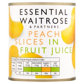 essential Waitrose Peach Slices (in fruit juice)