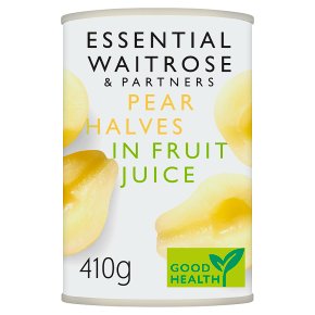 Essential Waitrose Pear Halves (in fruit juice)