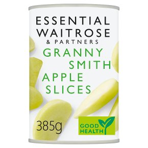 essential Waitrose granny smith apple slices