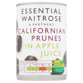Essential Waitrose Prunes (in fruit juice)