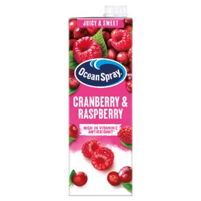 Ocean Spray cranberry and raspberry