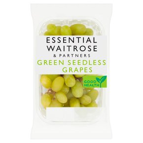 essential Waitrose green seedless grapes