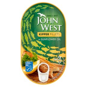 John West kipper fillets in sunflower oil