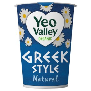 Yeo Valley organic Greek style natural yogurt