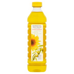essential Waitrose sunflower & extra virgin olive oil