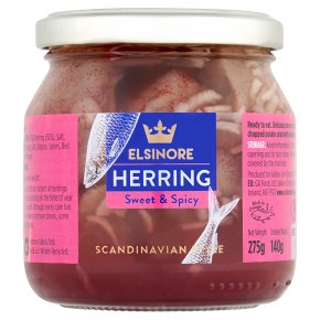 Elsinor herrings in a sweet & spicy marinade