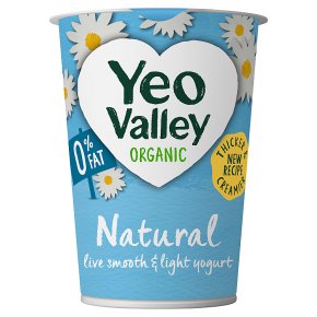 Yeo Valley organic 0% fat natural yogurt