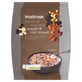 Waitrose maple triple nut muesli