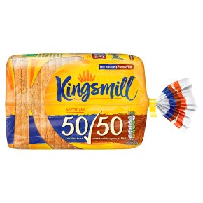 Kingsmill 50/50 white medium bread