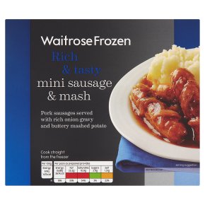 Waitrose mini sausage & mash